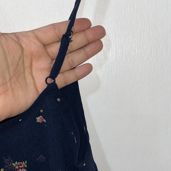 CABI WOMENS SLEEVELESS DOUBLE LAYER BLACK FLORAL TOP Sz XS - Picture 6 of 9